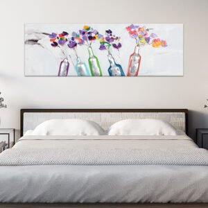 Abstract painting flowers