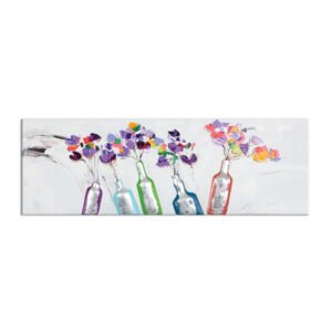 Abstract painting flowers