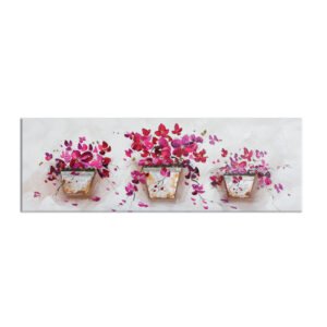 Abstract painting flowers