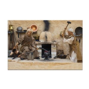 Painting old blacksmith's shop in kuwait