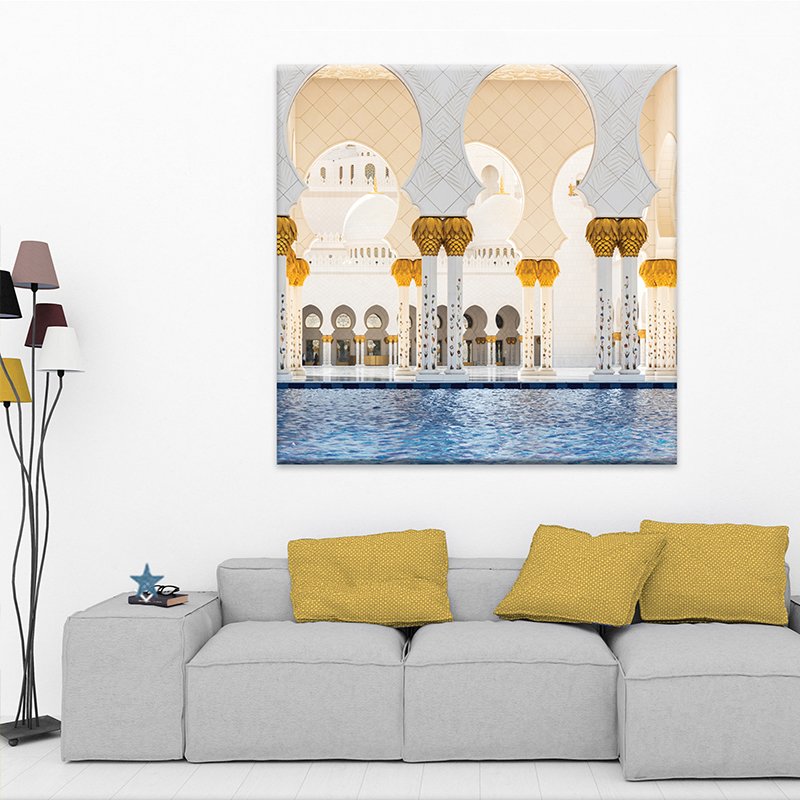 Painting Sheikh Zayed Grand Mosque Center Painting Sheikh Zayed Grand Mosque Center
