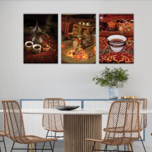 Paintings Set Coffee Corner 3 Pcs