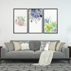 Flowers Paintings Set