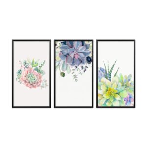 Flowers Paintings Set