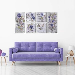 Flowers Paintings Set 6 Pcs