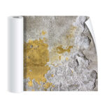 Printed Sticker Wall Concrete Gold And Gray