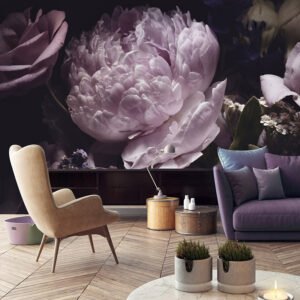 Printed Wall Sticker Flowers - Wallpaper