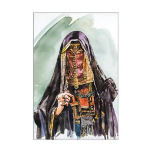 Bedouin woman painting