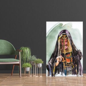 Bedouin woman painting