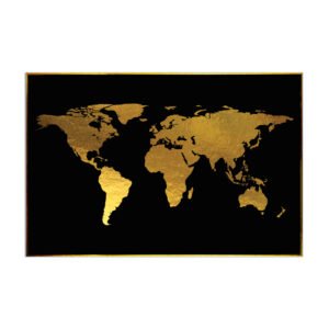 world map painting - Wanasah Design