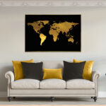 world map painting - Wanasah Design