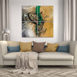 Arabic lettering paintings set
