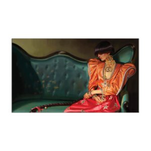 painting for girl have along hair