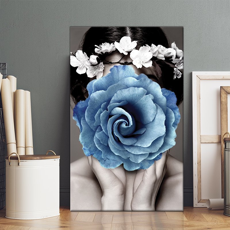 Painting of women with flowers Painting of women with flowers