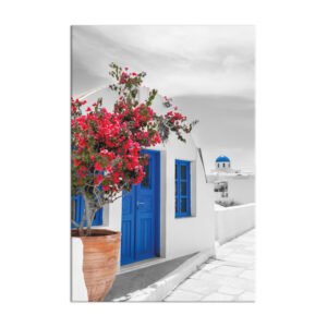 Santorini island painting
