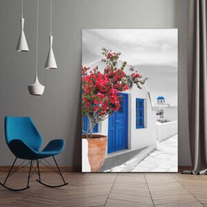 Santorini island painting