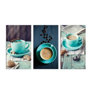 Paintings set of coffee corner