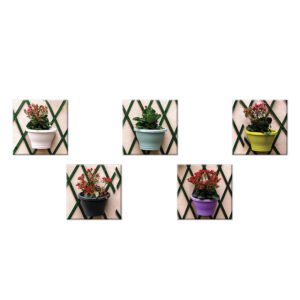 Flower vases paintings set