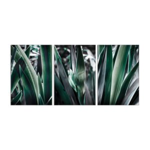 Green tree branch painting set