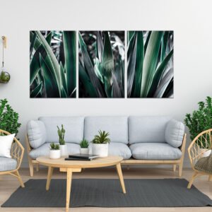 Green tree branch painting set