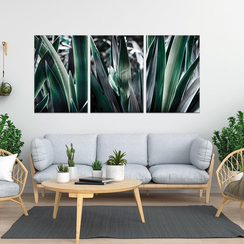 Green tree branch painting set Green tree branch painting set