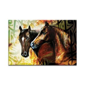 Brown horse painting