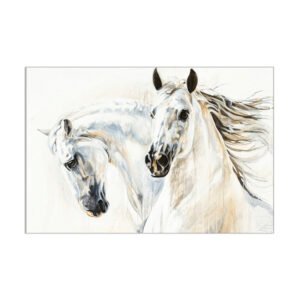 white horse painting