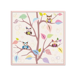 Boom painting with different colors on a tree