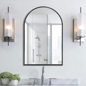 Mirrors with black wooden frame