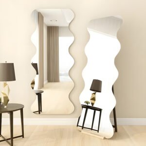 Curvy mirror with elegant design - Wanasah Design