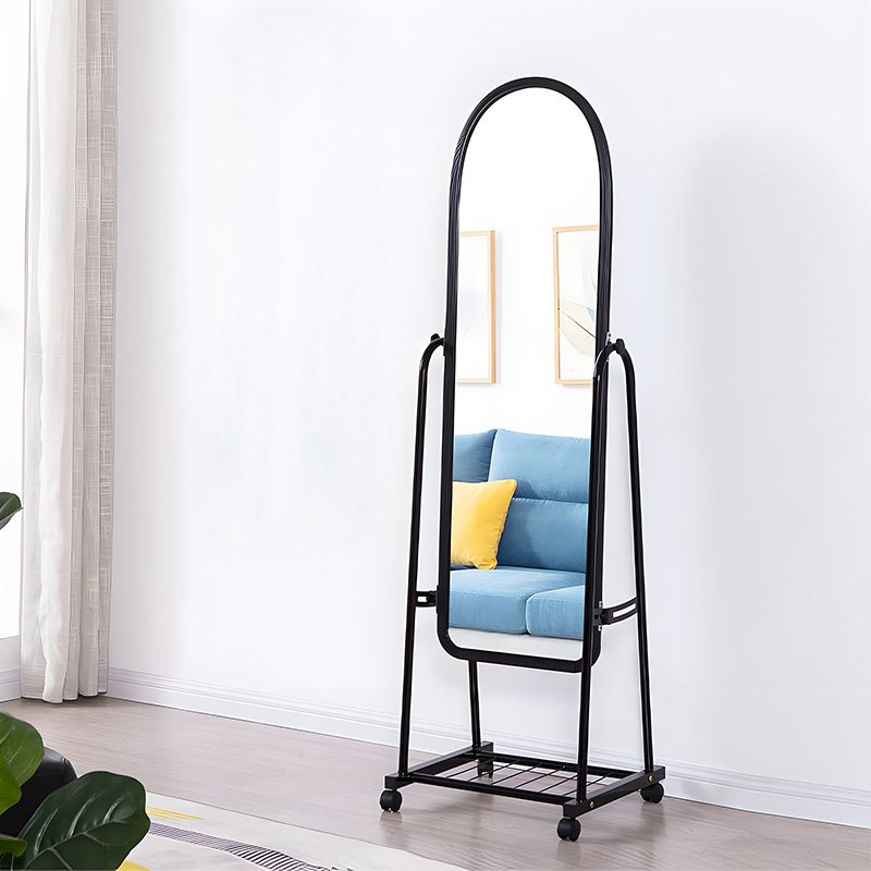 Standing mirrors with wheels and storage basket - Wanasah Design Standing mirrors with wheels and storage basket - Wanasah Design