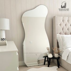 frameless Floor mirrors with a modern curvy design - wanasah design