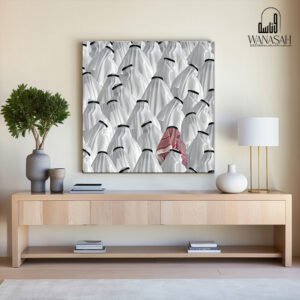 A painting of Arab men in Gulf uniforms - wanasah design