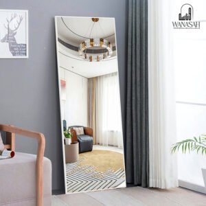 Rectangular mirrors with white frame