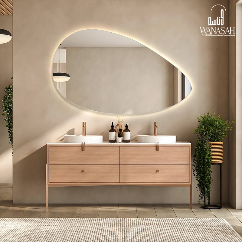 Modern design mirrors with electrical lighting Modern design mirrors with electrical lighting