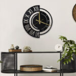 Metal wall clock