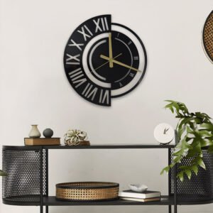 Metal wall clock