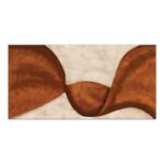 Terracotta Flow Wall Art featuring organic curved forms in terracotta, brown, cream and beige tones